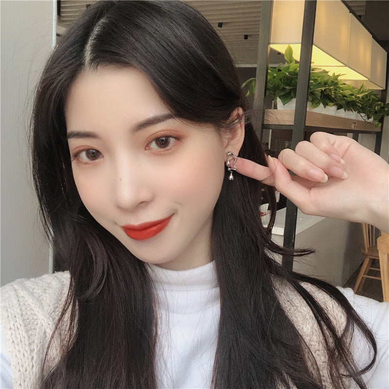 Peris Gems Metal Asymmetric Stud Earrings for Women | Cute Dangle Earrings Metal Asymmetric Stud Earrings for Women | Cute Earrings SHEIN Amazon Temu
