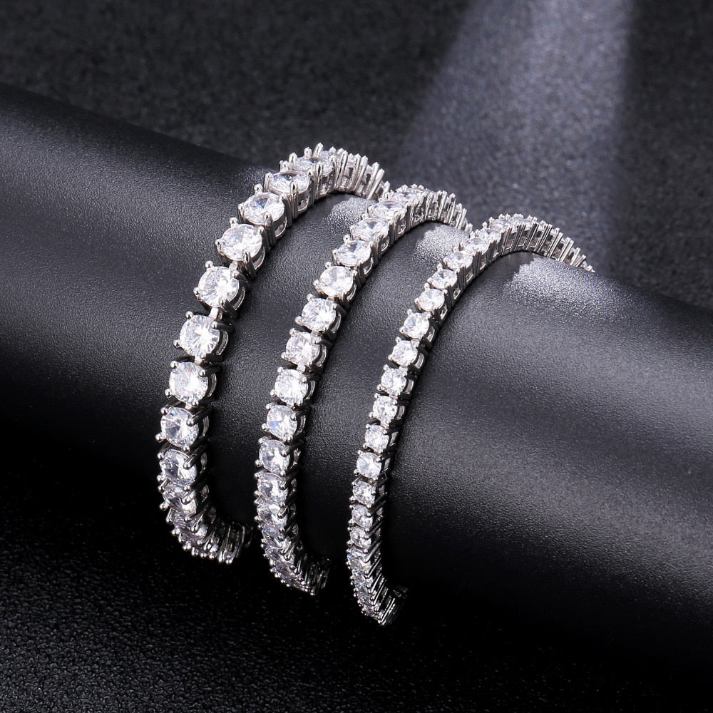 Peris Gems Micro Pave 1 Row Diamond Tennis Bracelet Unisex | Cubic Zircon Micro Pave 1 Row Diamond Tennis Bracelet Unisex Cubic Zircon SHEIN Amazon Temu