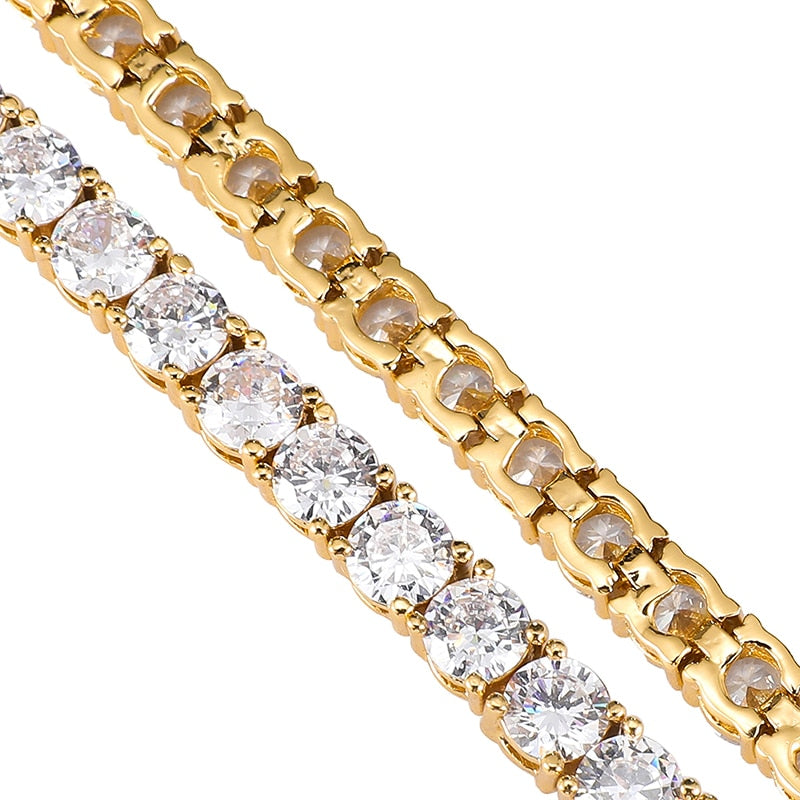 Peris Gems Micro Pave 1 Row Diamond Tennis Bracelet Unisex | Cubic Zircon Micro Pave 1 Row Diamond Tennis Bracelet Unisex Cubic Zircon SHEIN Amazon Temu
