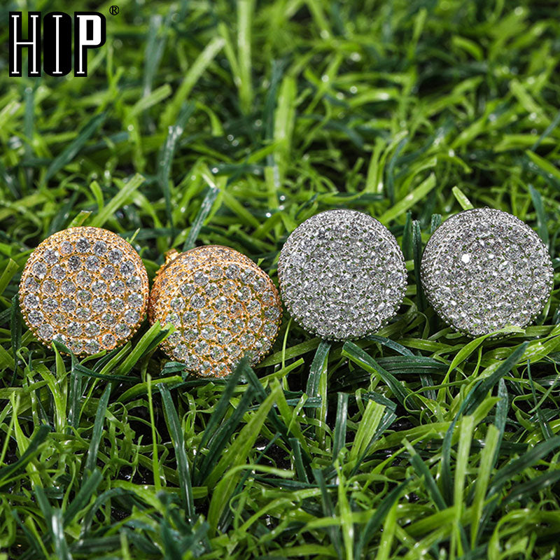 Peris Gems Micro Paved Round Full Diamond Stud Earrings Unisex SHEIN Amazon Temu
