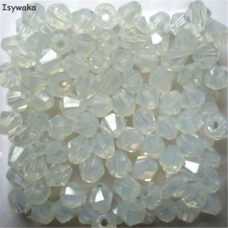 Peris Gems Milky white Glass Bead 100pc Loose Spacer Stones for DIY Jewelry SHEIN Amazon Temu