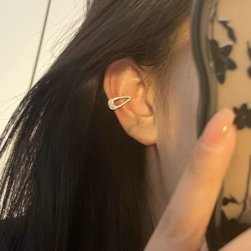 Peris Gems Mini Hairpin Ear Clip Earrings for Women | Diamond No Piercing Earring Mini Hairpin Ear Clip Earrings for Women Diamond No Piercing SHEIN Amazon Temu