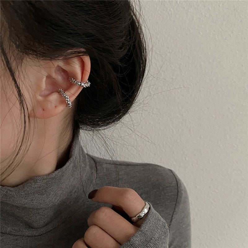 Peris Gems Mini Hairpin Ear Clip Earrings for Women | Diamond No Piercing Earring Mini Hairpin Ear Clip Earrings for Women Diamond No Piercing SHEIN Amazon Temu