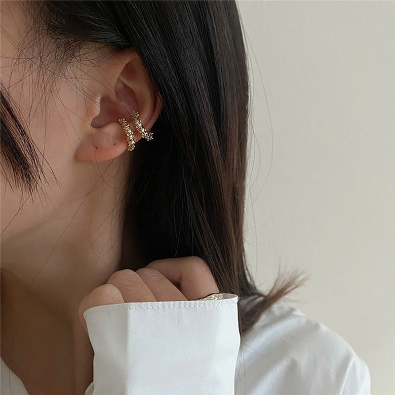 Peris Gems Mini Hairpin Ear Clip Earrings for Women | Diamond No Piercing Earring Mini Hairpin Ear Clip Earrings for Women Diamond No Piercing SHEIN Amazon Temu