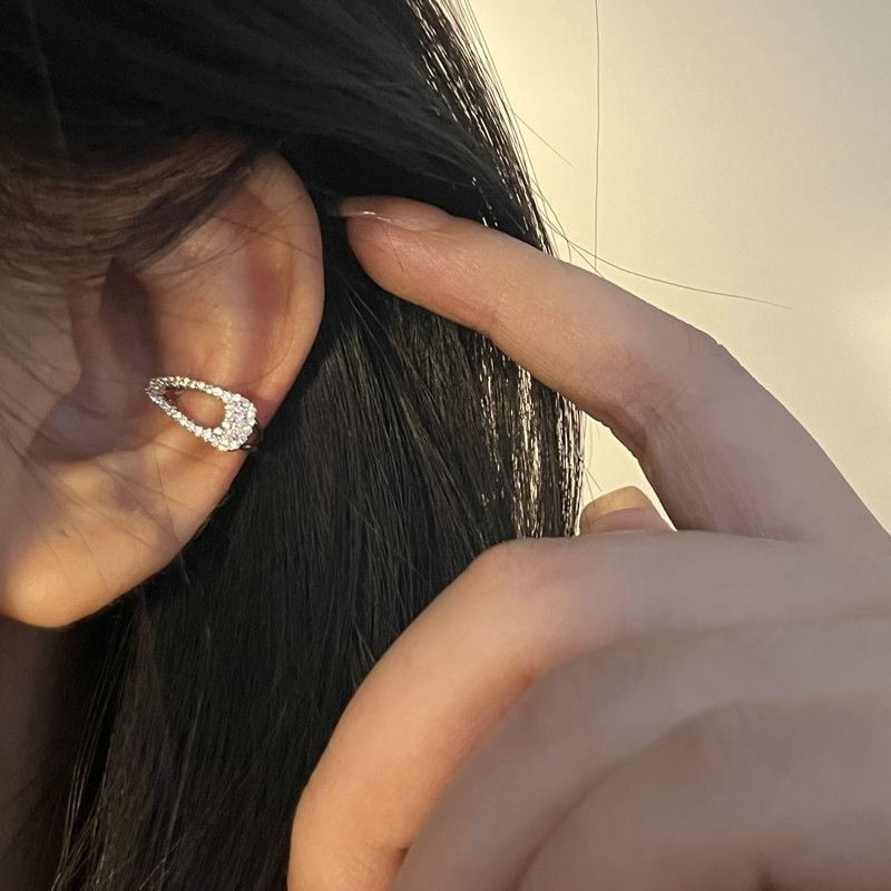 Peris Gems Mini Hairpin Ear Clip Earrings for Women | Diamond No Piercing Earring Mini Hairpin Ear Clip Earrings for Women Diamond No Piercing SHEIN Amazon Temu