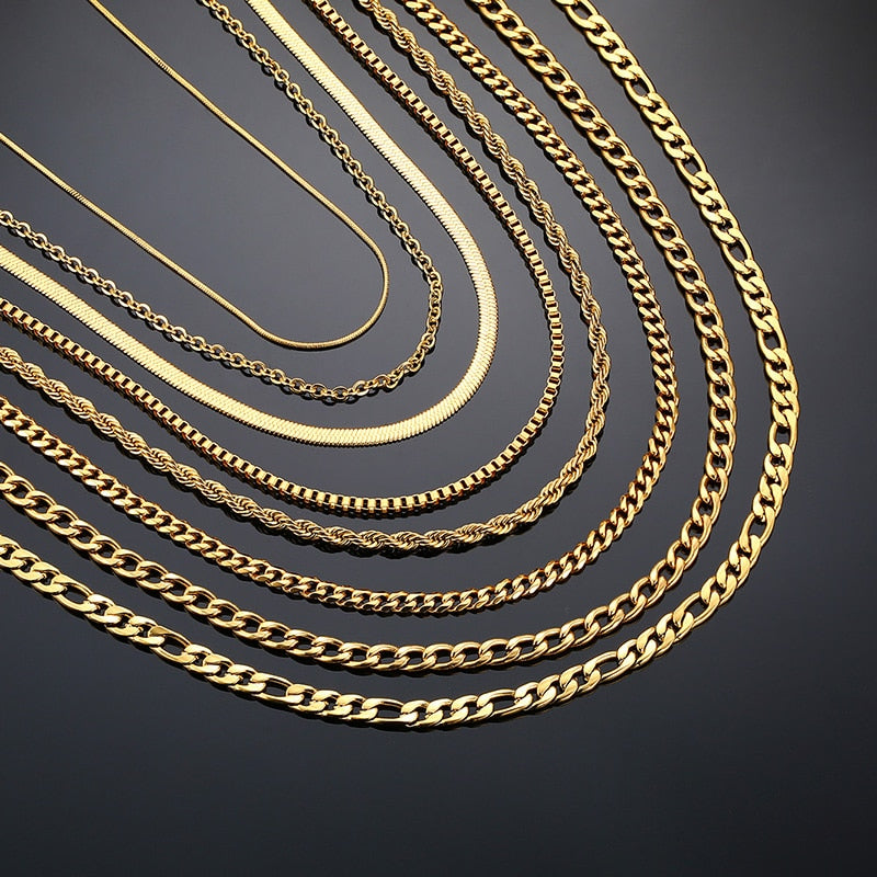 Peris Gems Minimalist Gold Choker Necklaces for Women | Stainless-Steel Cuban Snake Necklaces for Women SHEIN Amazon Temu