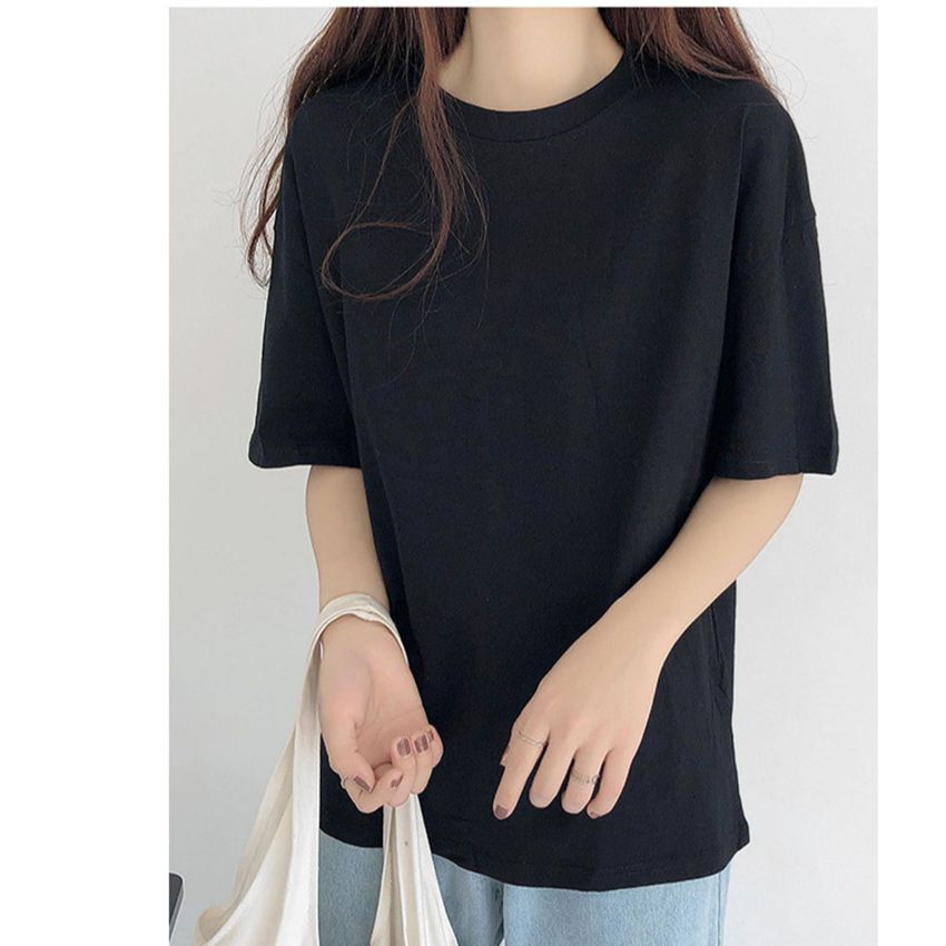 Peris Gems Minimalist Solid T-Shirt for Women | Loose Comfy Tees SHEIN Amazon Temu