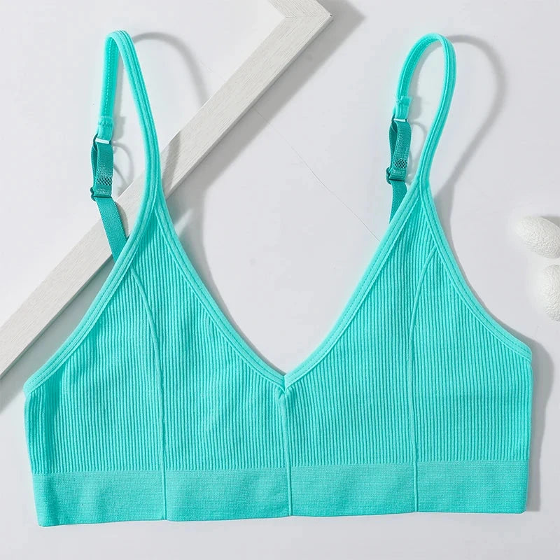 Peris Gems mint / L Seamless Tube Tops Bras For Women U-shaped Back Sexy Lingerie Female Bralette Adjust Strap Bandeau Bra Ribbed Sports Underwear Seamless Tube Tops Bras For Women U-shaped Back Sexy Lingerie Female Bralette Adjust Strap Bandeau Bra Ribbed Sports Underwear SHEIN Amazon Temu