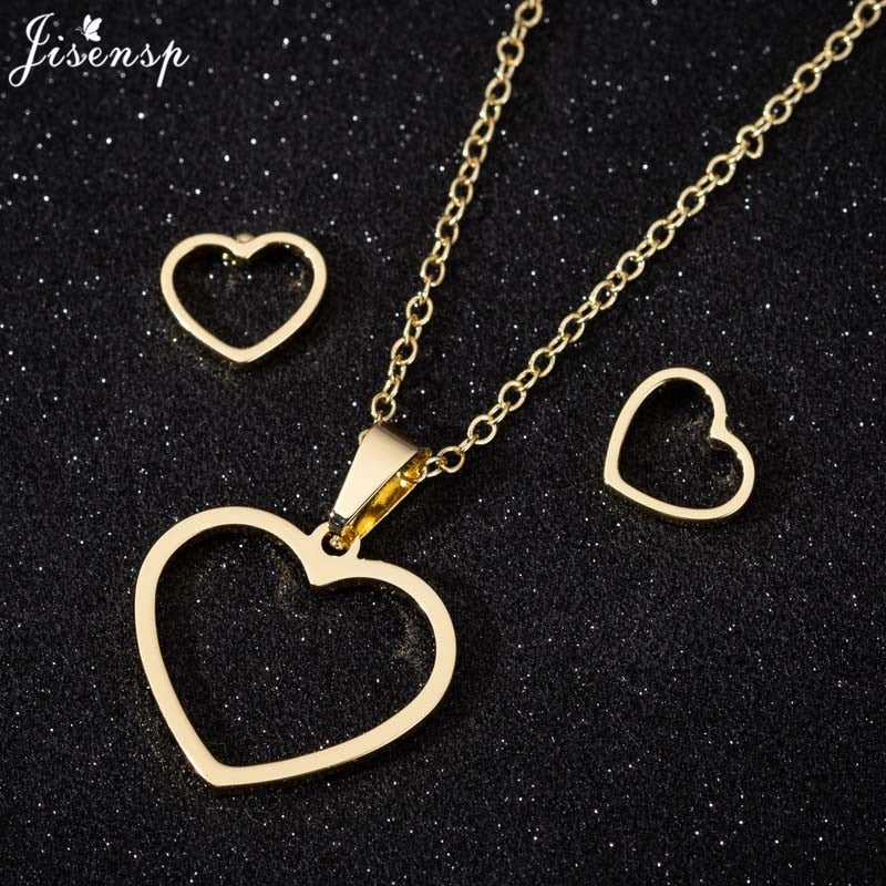 Peris Gems Moon and Star Stainless Steel Pendent Necklaces | Crescent Moon Earrings and Necklace Set SHEIN Amazon Temu