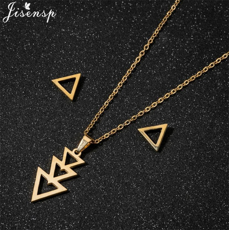 Peris Gems Moon and Star Stainless Steel Pendent Necklaces | Crescent Moon Earrings and Necklace Set SHEIN Amazon Temu