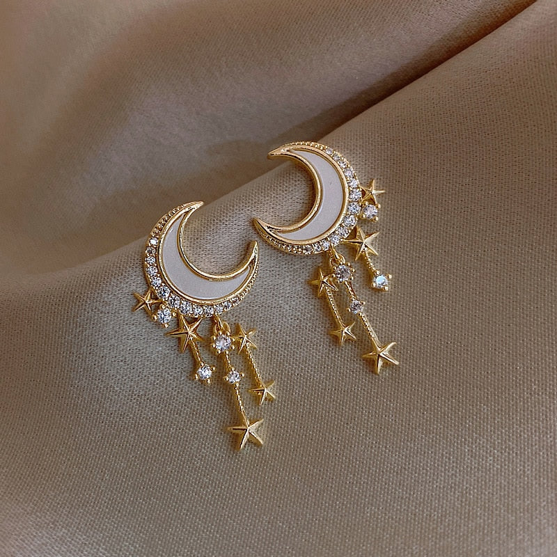 Peris Gems Moon Honeybee Pearl Earrings for Women | Gold Stud Earrings SHEIN Amazon Temu