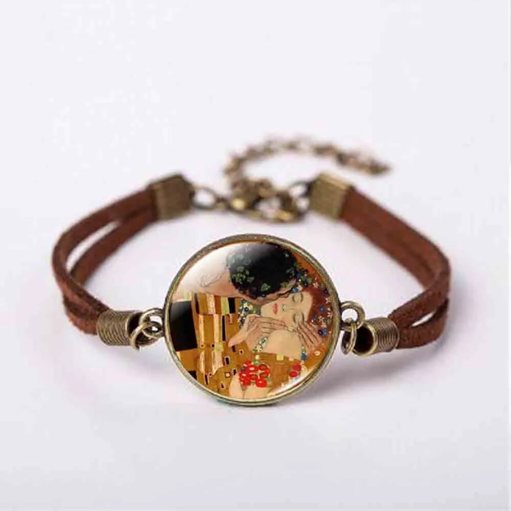 Peris Gems Mother and Child by Gustav Klimt Art Photo Bracelet SHEIN Amazon Temu