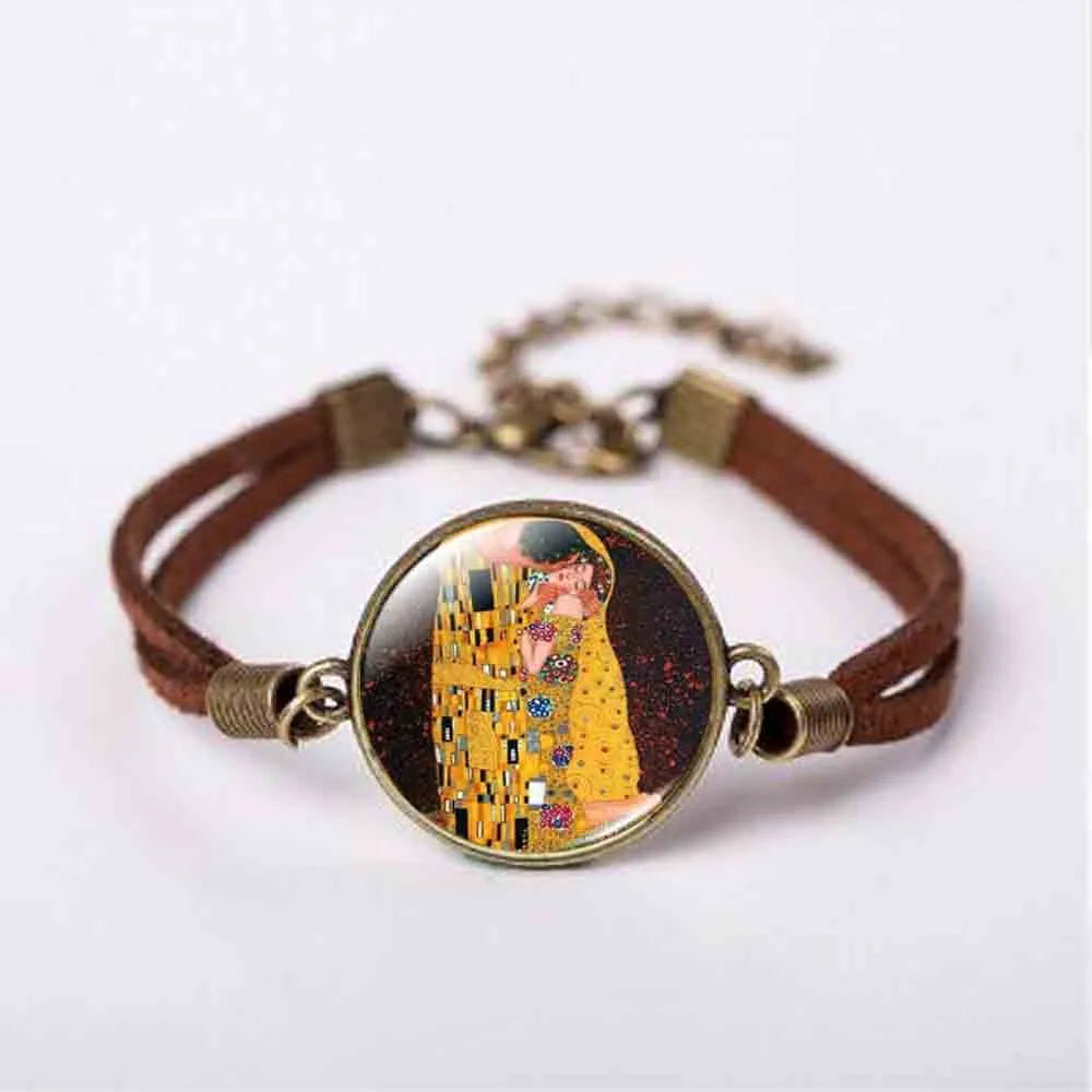Peris Gems Mother and Child by Gustav Klimt Art Photo Bracelet SHEIN Amazon Temu