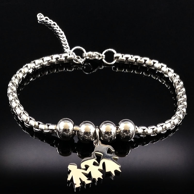Peris Gems Mother Daughter Stainless Steel Bracelet for Women SHEIN Amazon Temu