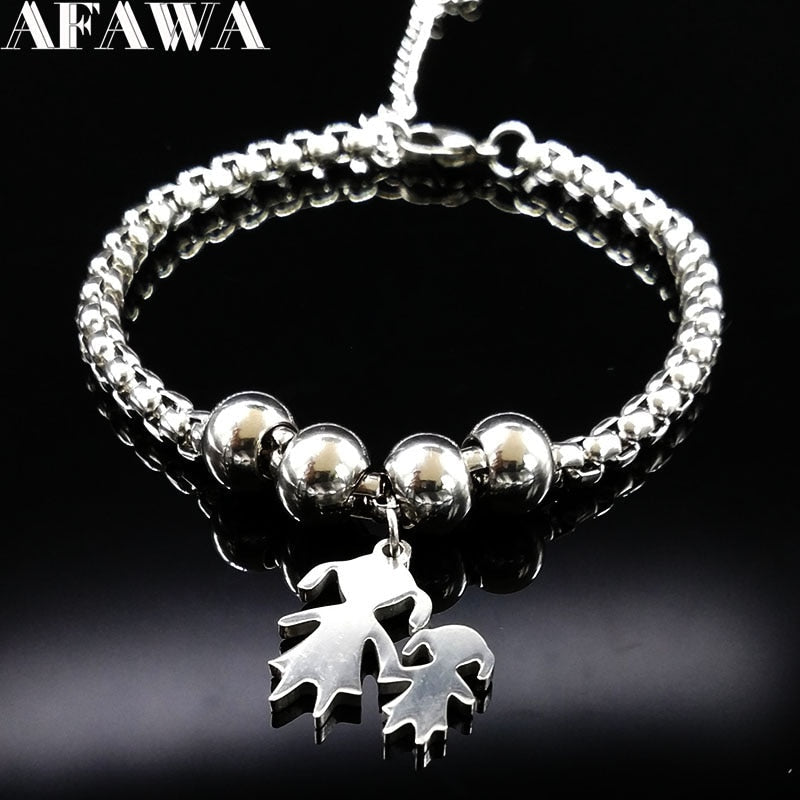 Peris Gems Mother Daughter Stainless Steel Bracelet for Women SHEIN Amazon Temu