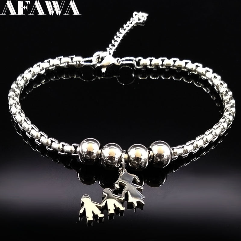 Peris Gems Mother Daughter Stainless Steel Bracelet for Women SHEIN Amazon Temu