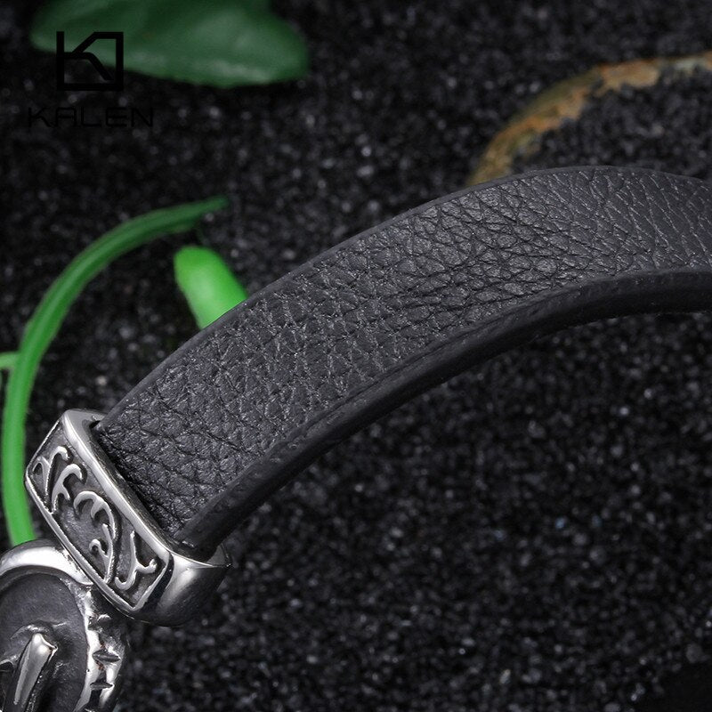 Peris Gems Motorcycle Charm Bracelets Unisex | Silver Pendant Leather Bracelet Motorcycle Charm Bracelets Unisex | Silver Leather Bracelet SHEIN Amazon Temu