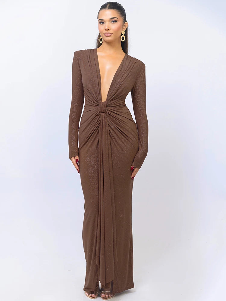 Peris Gems Mozision Glitter Deep V Neck Sexy Maxi Dress For Women Elegant Sparkle Long Sleeve Ruched Bodycon Split Club Party Sexy Dress Mozision Glitter Deep V Neck Sexy Maxi Dress For Women Elegant Sparkle Long Sleeve Ruched Bodycon Split Club Party Sexy Dress SHEIN Amazon Temu