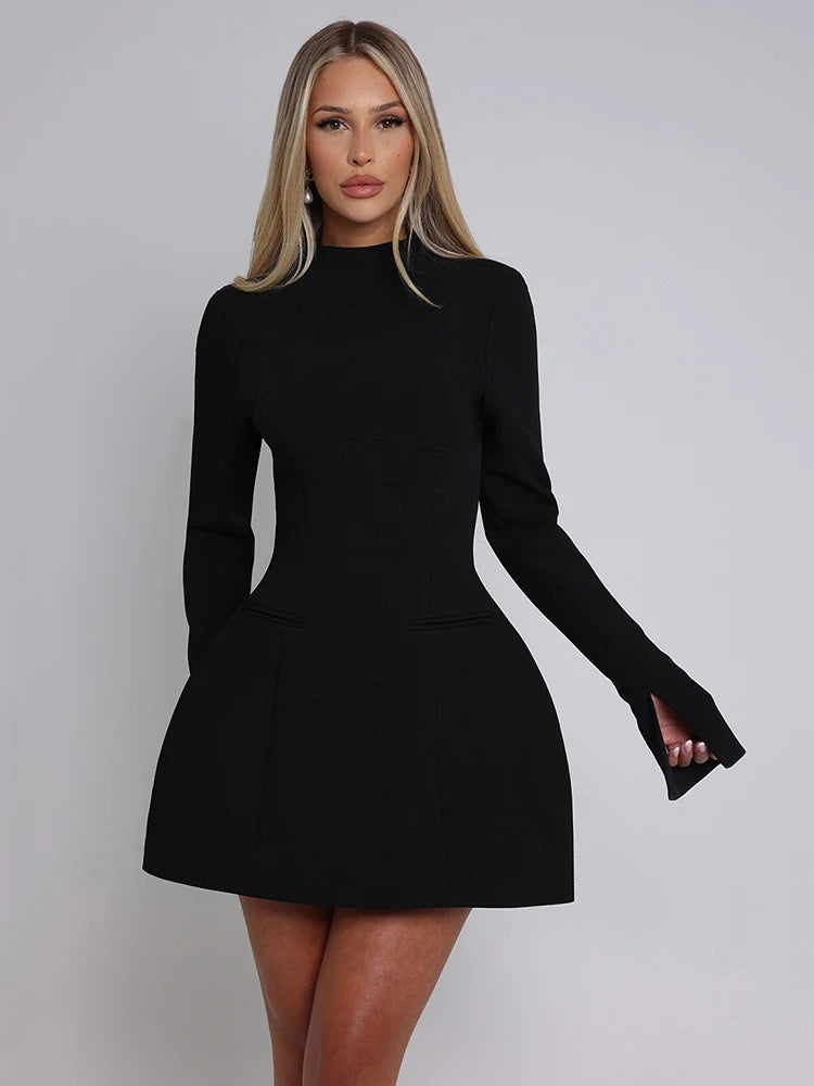 Peris Gems Mozision Long Sleeve Backless Sexy Mini Dress For Women Autumn Winter New O Neck High Waist A-line Club Party Sexy Dress Elegant Mozision Long Sleeve Backless Sexy Mini Dress For Women Autumn Winter New O Neck High Waist A-line Club Party Sexy Dress Elegant SHEIN Amazon Temu