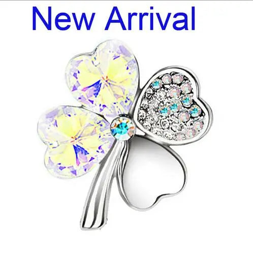 Peris Gems multi AB Irish Luck Four Leaf Clover Lapel Badge Pins SHEIN Amazon Temu