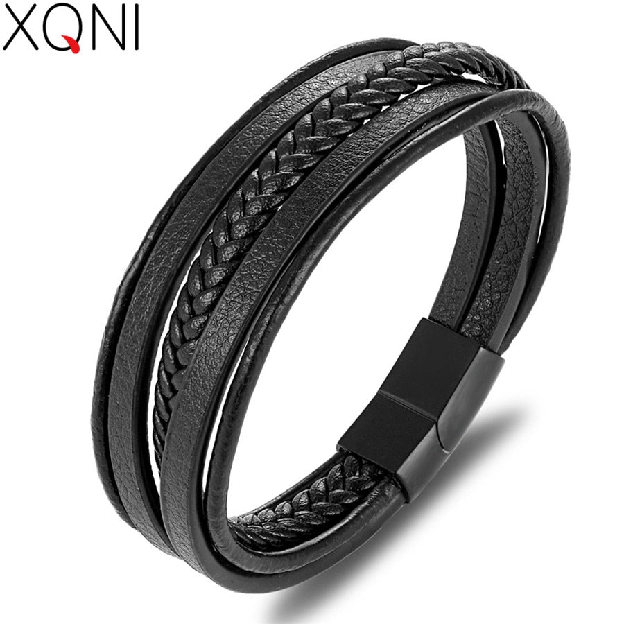 Peris Gems Multilayered Charm Cuff Leather Bracelets for Men SHEIN Amazon Temu