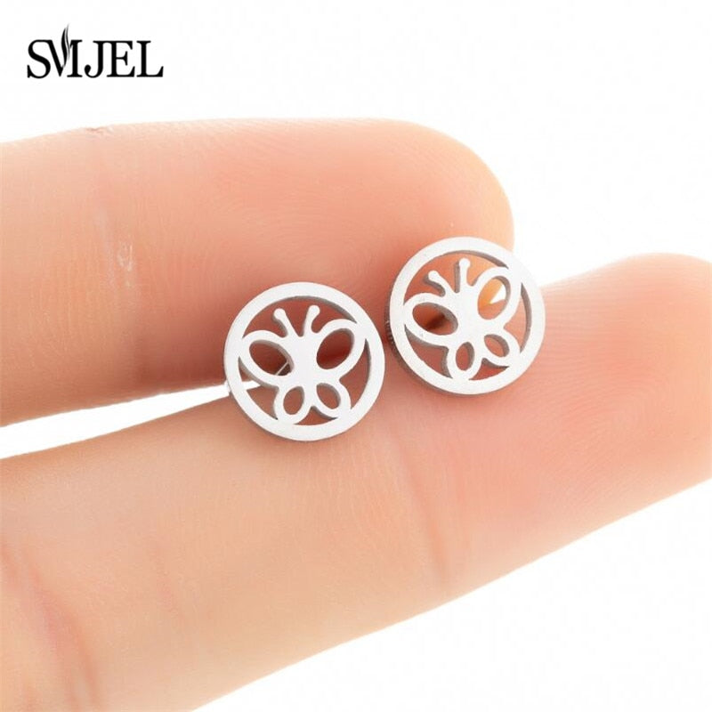 Peris Gems Multiple Style Butterfly Earrings for Women | Stainless Steel Earrings SHEIN Amazon Temu