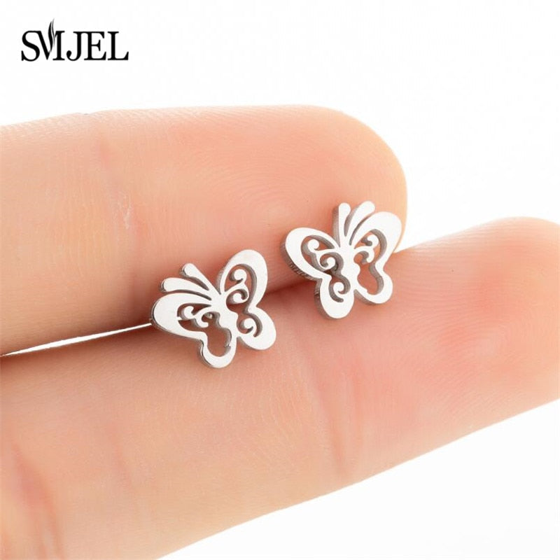 Peris Gems Multiple Style Butterfly Earrings for Women | Stainless Steel Earrings SHEIN Amazon Temu