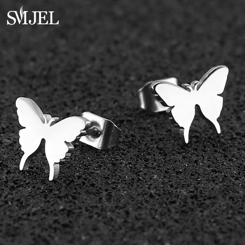 Peris Gems Multiple Style Butterfly Earrings for Women | Stainless Steel Earrings SHEIN Amazon Temu