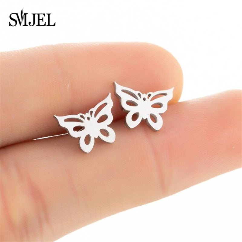 Peris Gems Multiple Style Butterfly Earrings for Women | Stainless Steel Earrings SHEIN Amazon Temu