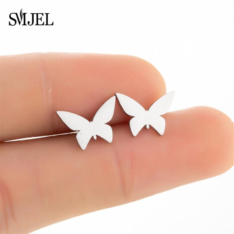 Peris Gems Multiple Style Butterfly Earrings for Women | Stainless Steel Earrings SHEIN Amazon Temu