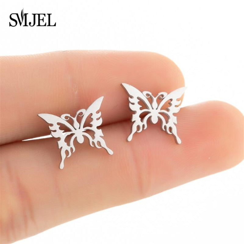 Peris Gems Multiple Style Butterfly Earrings for Women | Stainless Steel Earrings SHEIN Amazon Temu