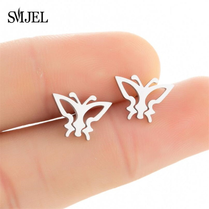 Peris Gems Multiple Style Butterfly Earrings for Women | Stainless Steel Earrings SHEIN Amazon Temu