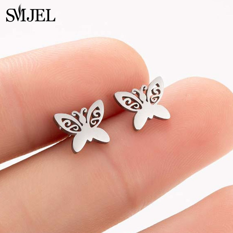 Peris Gems Multiple Style Butterfly Earrings for Women | Stainless Steel Earrings SHEIN Amazon Temu