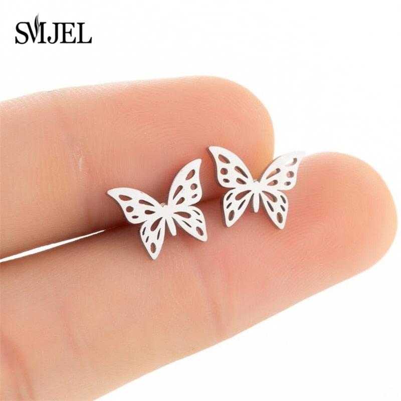 Peris Gems Multiple Style Butterfly Earrings for Women | Stainless Steel Earrings SHEIN Amazon Temu