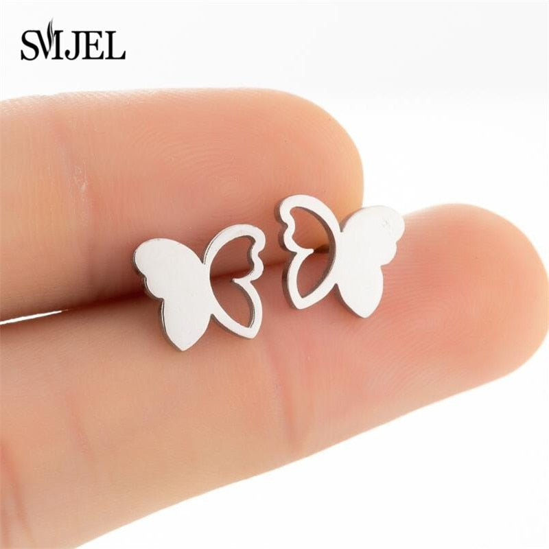 Peris Gems Multiple Style Butterfly Earrings for Women | Stainless Steel Earrings SHEIN Amazon Temu