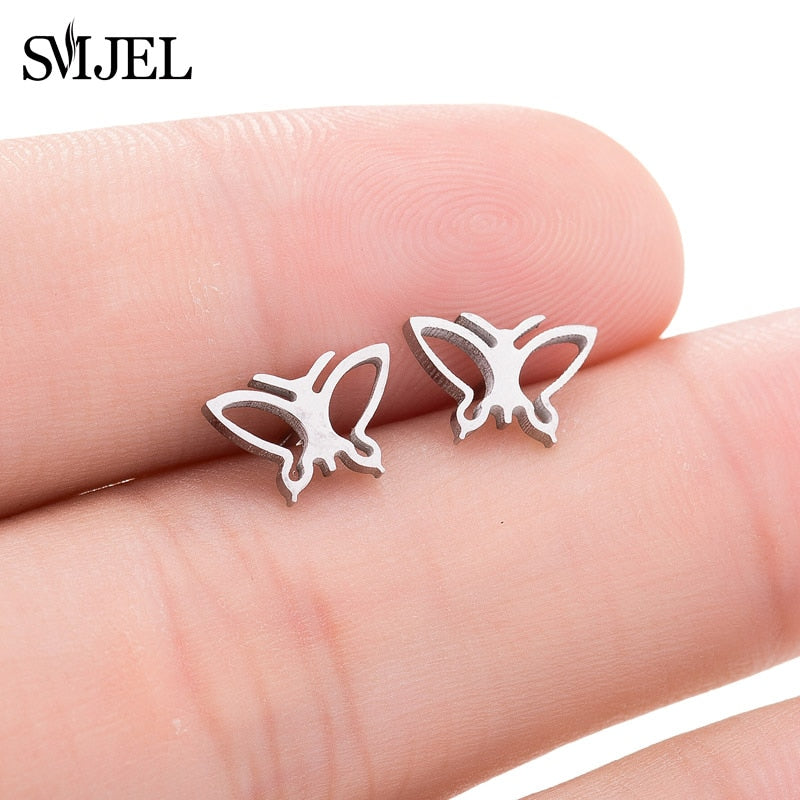 Peris Gems Multiple Style Butterfly Earrings for Women | Stainless Steel Earrings SHEIN Amazon Temu