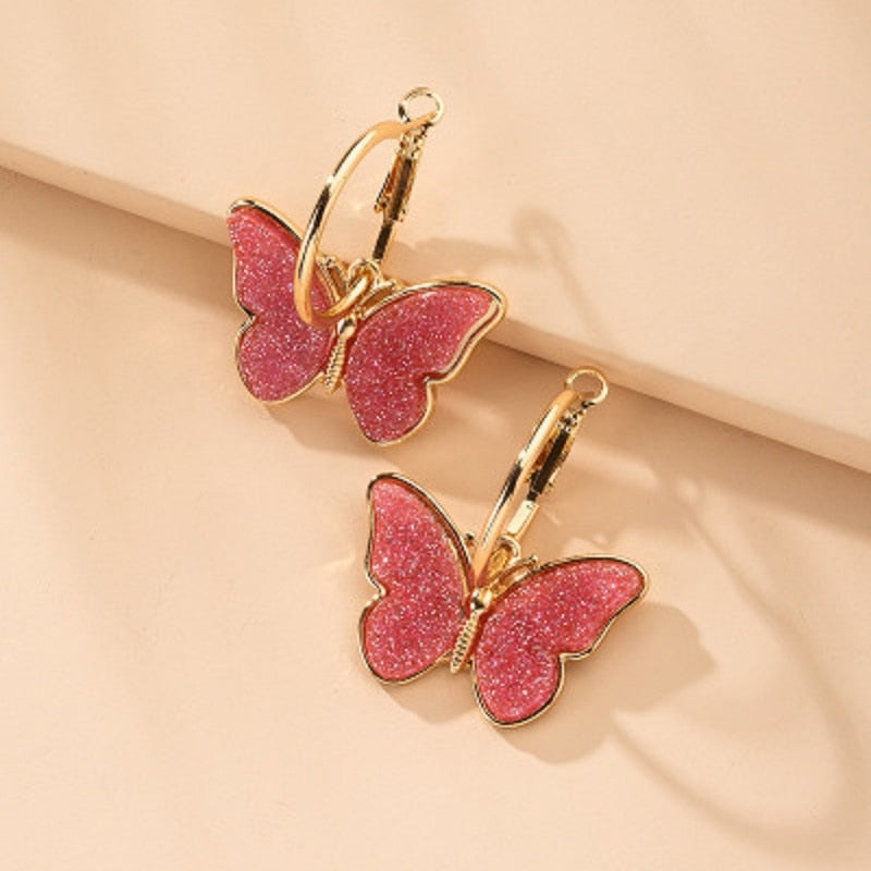 Peris Gems Mushroom Hoop Butterfly Earrings for Women | Gold Silver Trendy Designer Earrings for Women SHEIN Amazon Temu