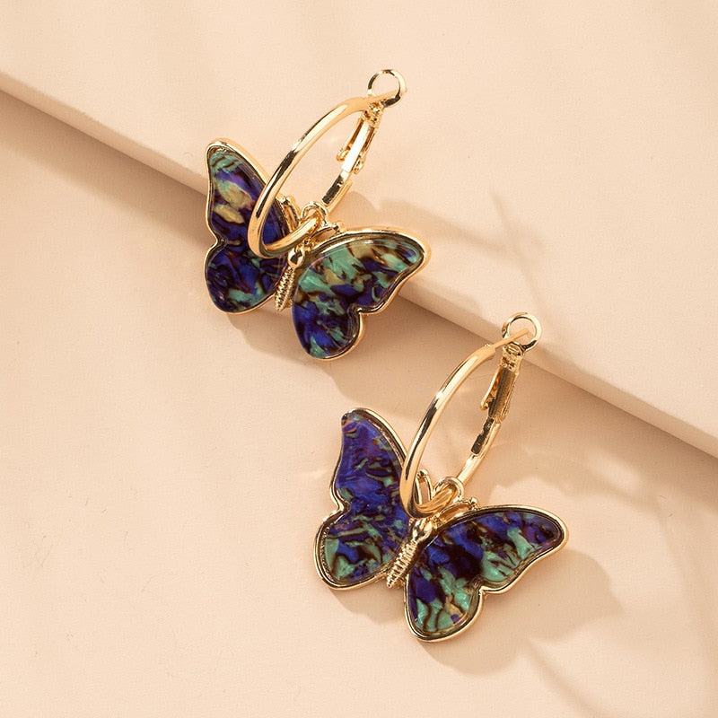 Peris Gems Mushroom Hoop Butterfly Earrings for Women | Gold Silver Trendy Designer Earrings for Women SHEIN Amazon Temu