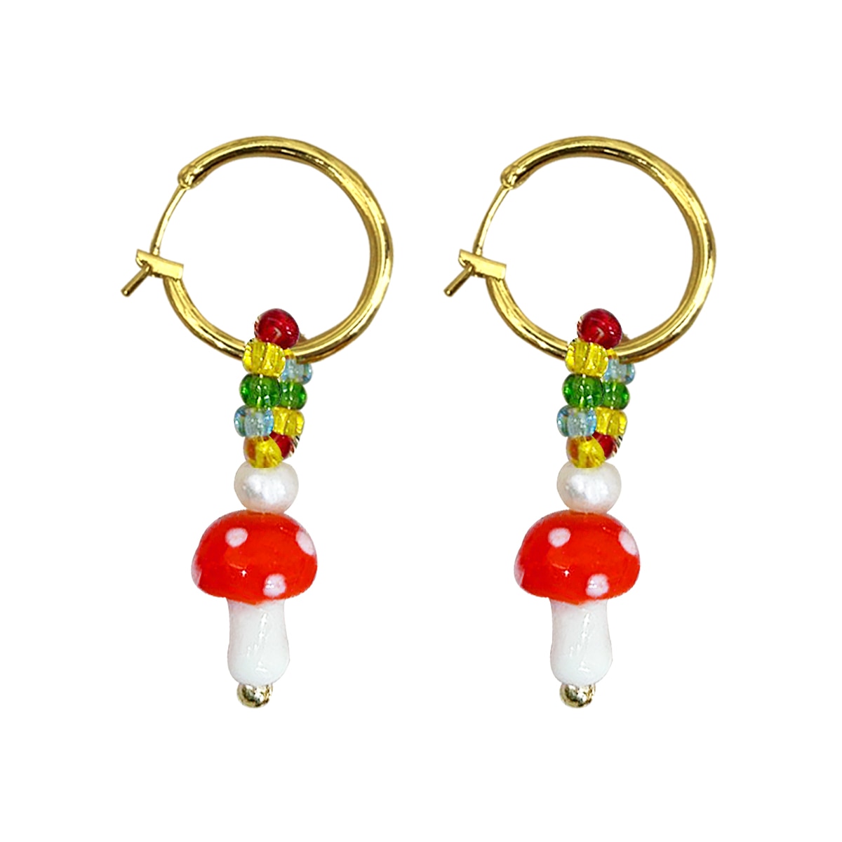 Peris Gems Mushroom Hoop Butterfly Earrings for Women | Gold Silver Trendy Designer Earrings for Women SHEIN Amazon Temu