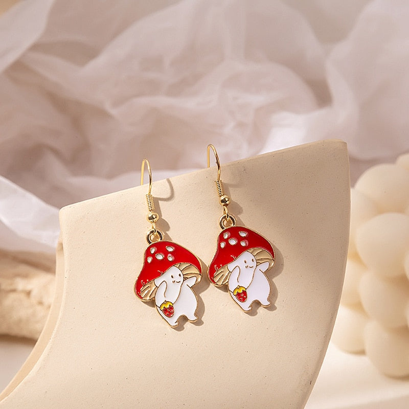 Peris Gems Mushroom Hoop Butterfly Earrings for Women | Gold Silver Trendy Designer Earrings for Women SHEIN Amazon Temu