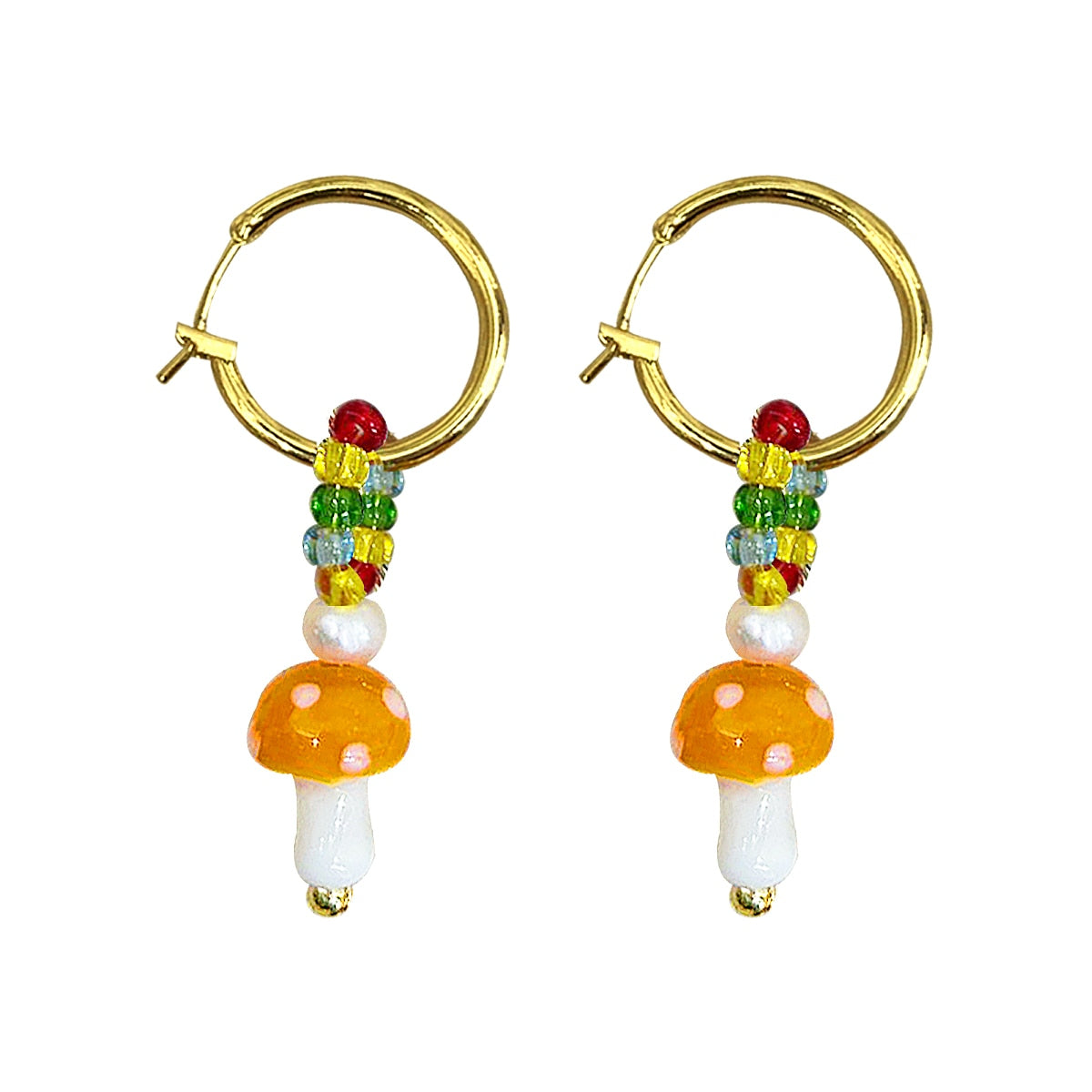 Peris Gems Mushroom Hoop Butterfly Earrings for Women | Gold Silver Trendy Designer Earrings for Women SHEIN Amazon Temu
