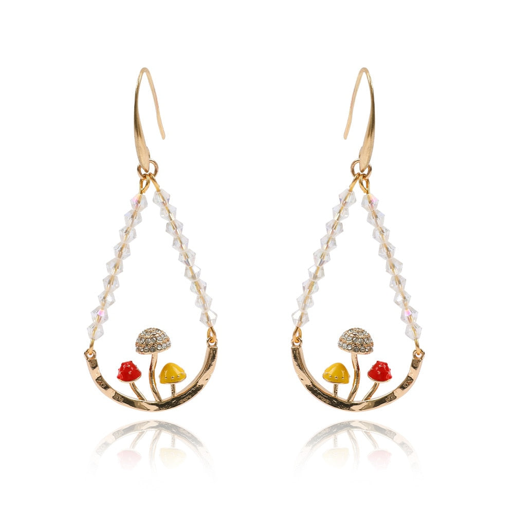 Peris Gems Mushroom Hoop Butterfly Earrings for Women | Gold Silver Trendy Designer Earrings for Women SHEIN Amazon Temu