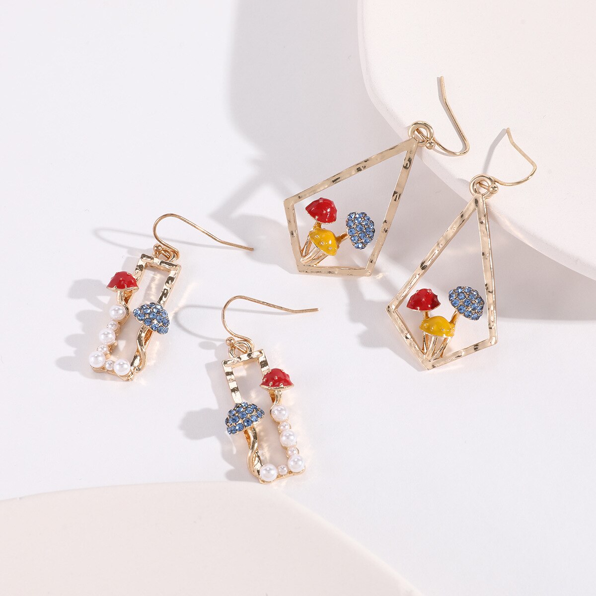 Peris Gems Mushroom Hoop Butterfly Earrings for Women | Gold Silver Trendy Designer Earrings for Women SHEIN Amazon Temu