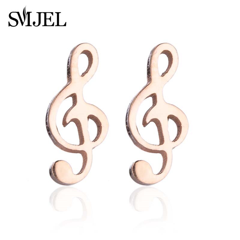 Peris Gems Musical Note Stud Earrings for Women | Stainless Steel Silver Earrings Musical Note Stud Earrings for Women | Stainless Steel SHEIN Amazon Temu