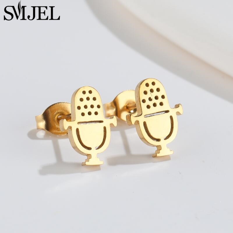Peris Gems Musical Note Stud Earrings for Women | Stainless Steel Silver Earrings Musical Note Stud Earrings for Women | Stainless Steel SHEIN Amazon Temu