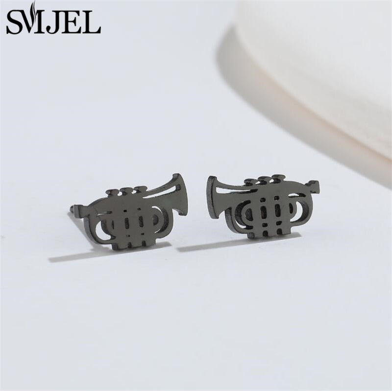 Peris Gems Musical Note Stud Earrings for Women | Stainless Steel Silver Earrings Musical Note Stud Earrings for Women | Stainless Steel SHEIN Amazon Temu