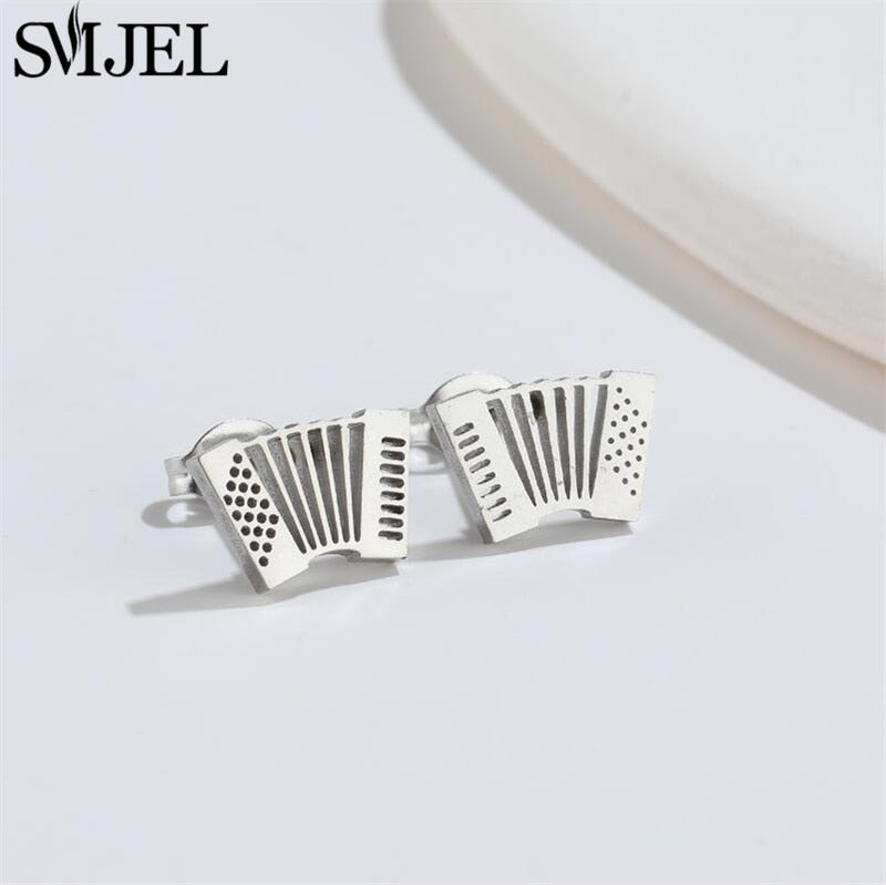 Peris Gems Musical Note Stud Earrings for Women | Stainless Steel Silver Earrings Musical Note Stud Earrings for Women | Stainless Steel SHEIN Amazon Temu
