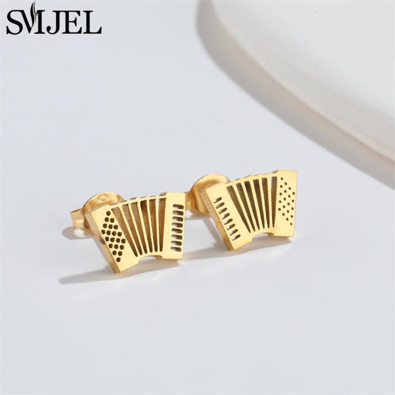 Peris Gems Musical Note Stud Earrings for Women | Stainless Steel Silver Earrings Musical Note Stud Earrings for Women | Stainless Steel SHEIN Amazon Temu