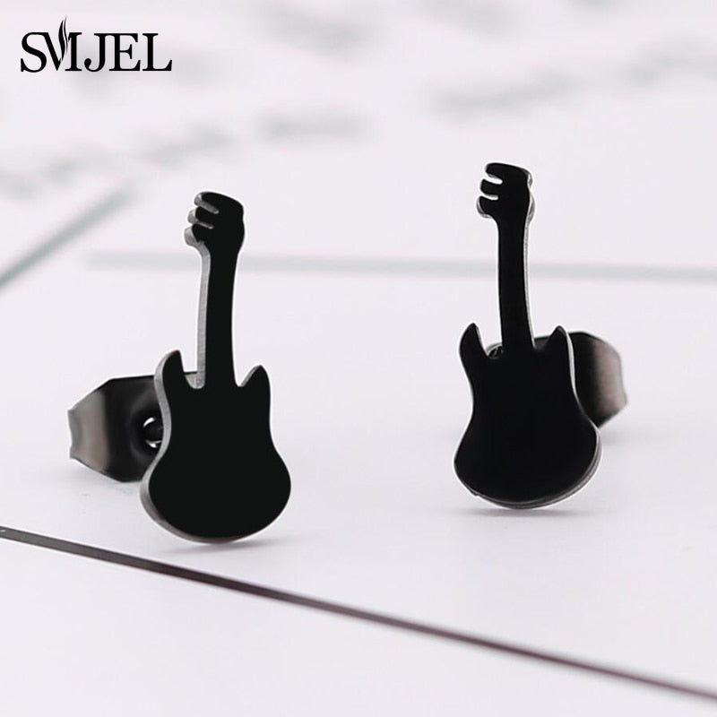 Peris Gems Musical Note Stud Earrings for Women | Stainless Steel Silver Earrings Musical Note Stud Earrings for Women | Stainless Steel SHEIN Amazon Temu