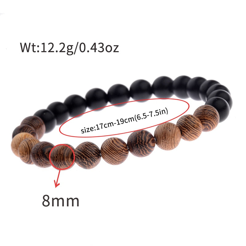 Peris Gems Natural 8mm Wodd Bead Bracelets Unisex | Meditation Bracelet SHEIN Amazon Temu